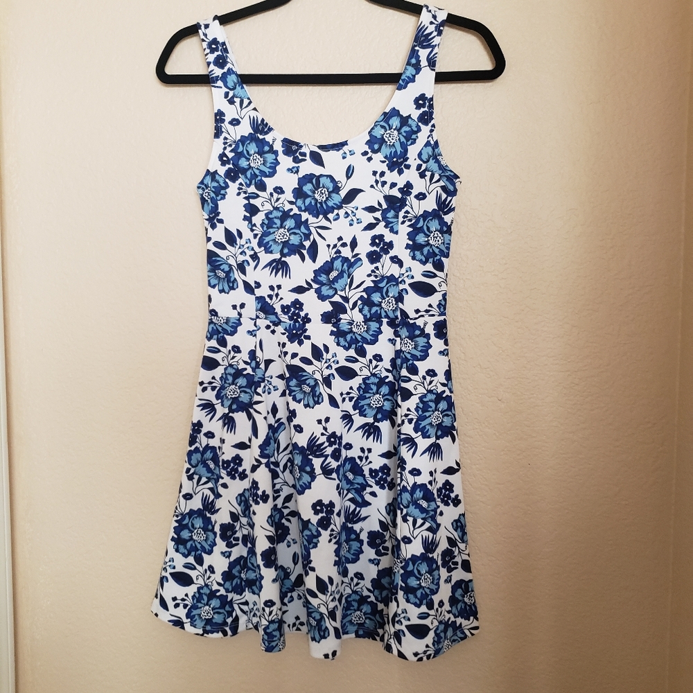 Blue Floral H&M Divided Dress